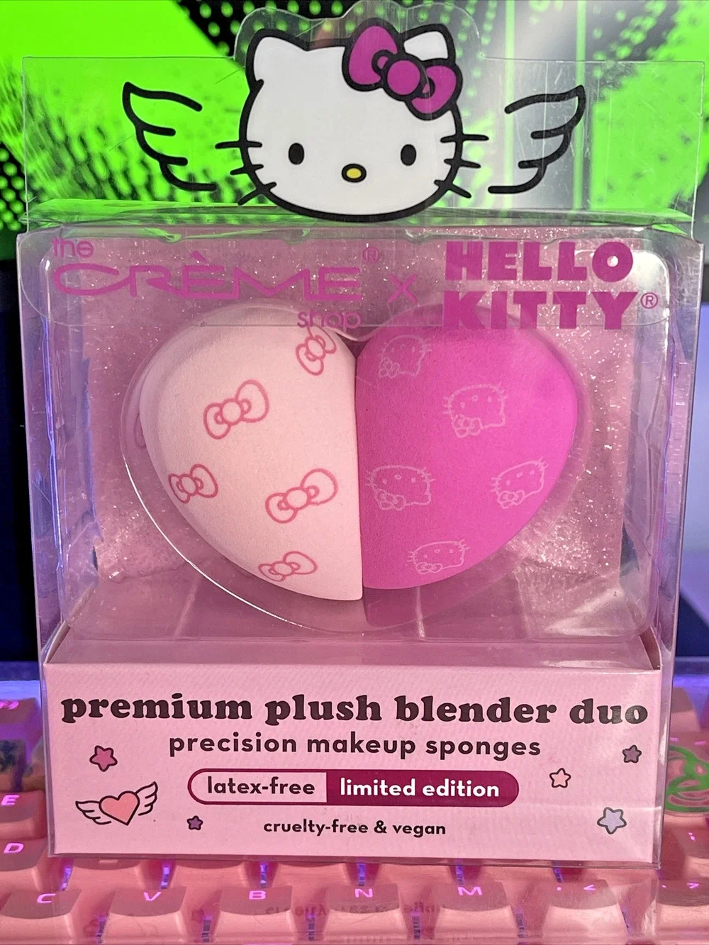 The Creme Shop x Sanrio Hello Kitty Premium Plush Blender Duo Pink Bow LE